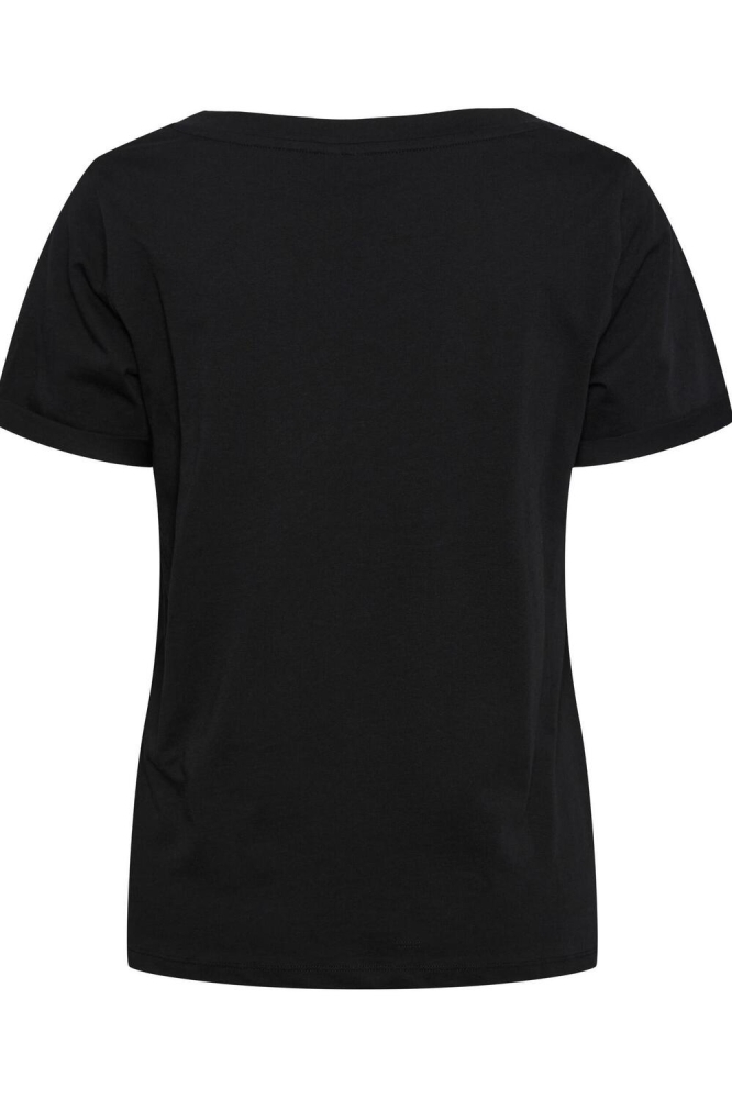 PCRIA SS V-NECK SOLID TEE NOOS BC 17120455 BLACK